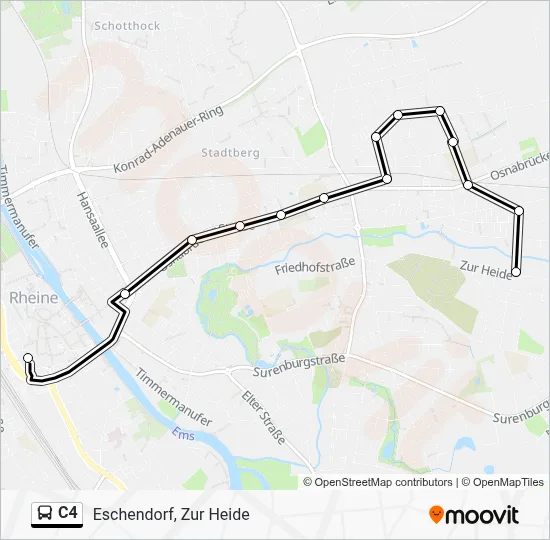 C4 Bus Line Map