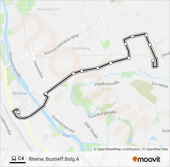 C4 Bus Line Map