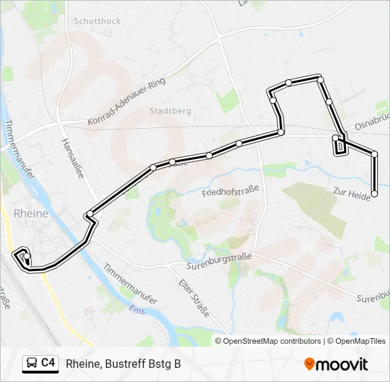 C4 Bus Line Map