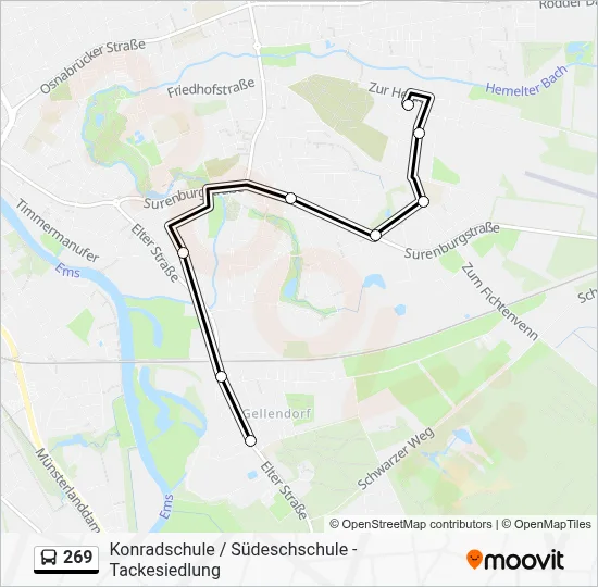 269 Bus Line Map