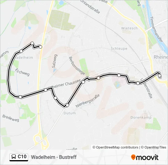 C10 Bus Line Map
