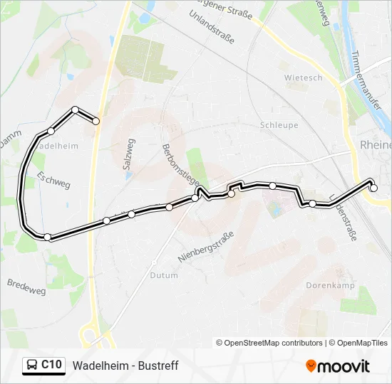C10 Bus Line Map