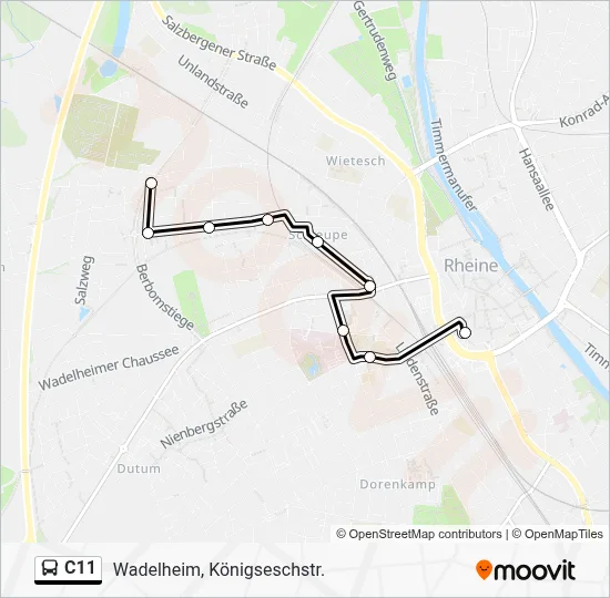 C11 Bus Line Map