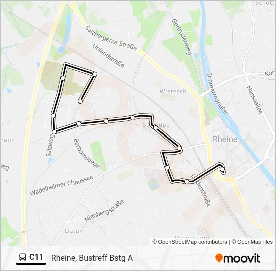 C11 Bus Line Map