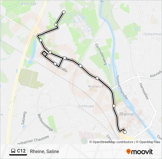 C12 Bus Line Map