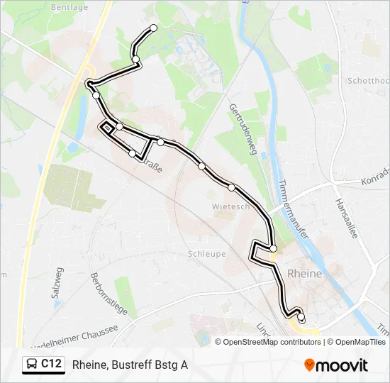 C12 Bus Line Map