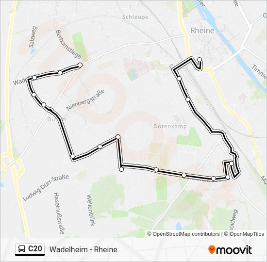 C20 Bus Line Map