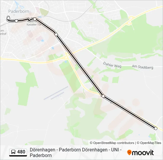 480 Bus Line Map