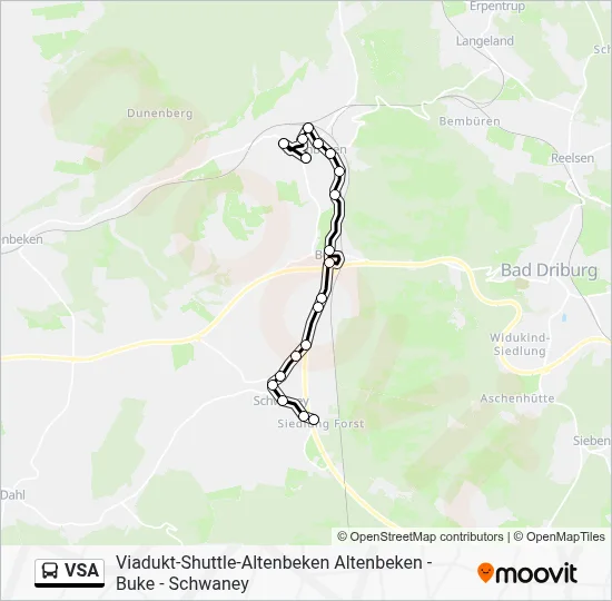 VSA Bus Line Map