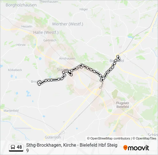 48 Bus Line Map