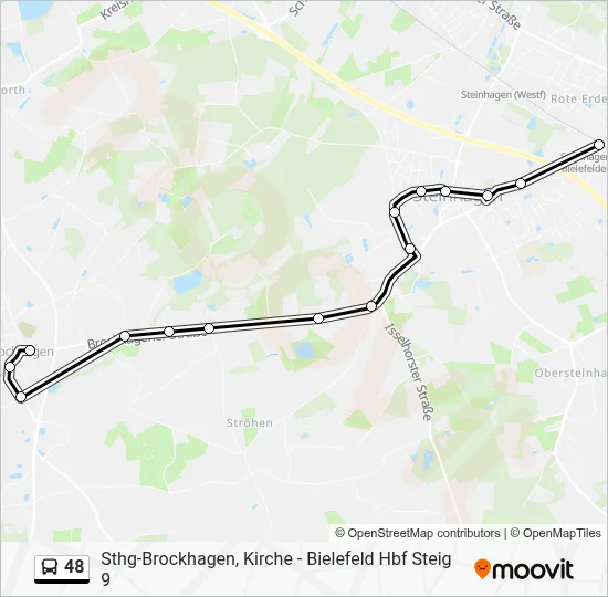 48 Bus Line Map