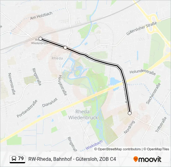 79 Bus Line Map