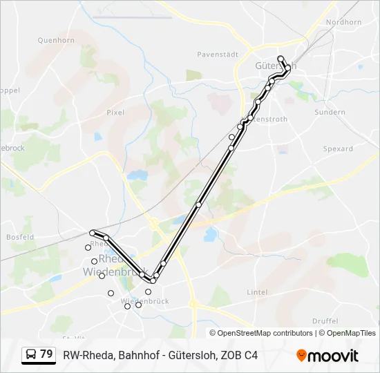 79 Bus Line Map