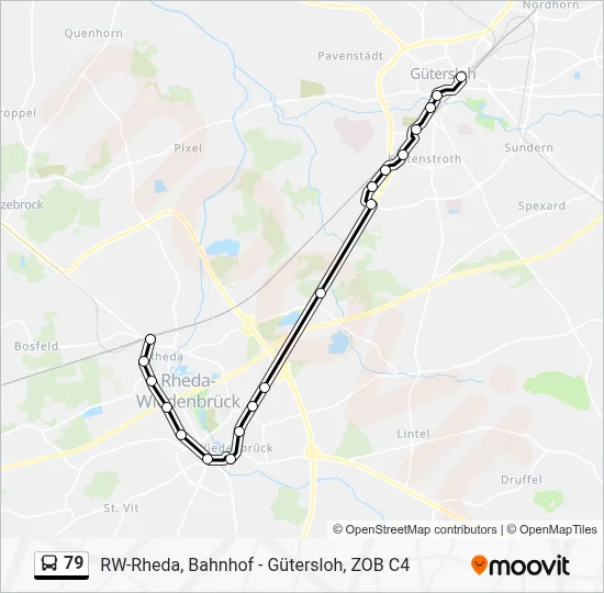 79 Bus Line Map