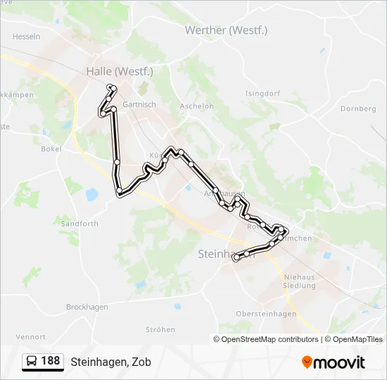 188 Bus Line Map