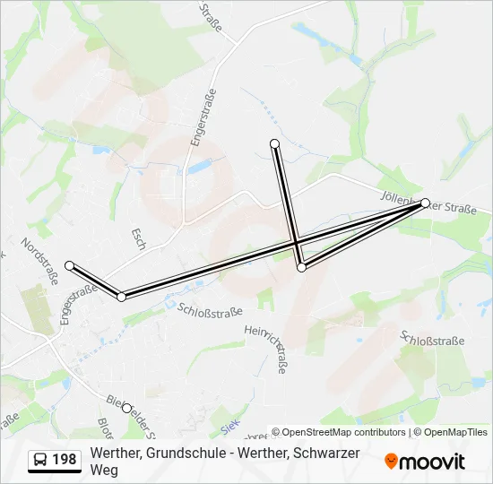 198 Bus Line Map