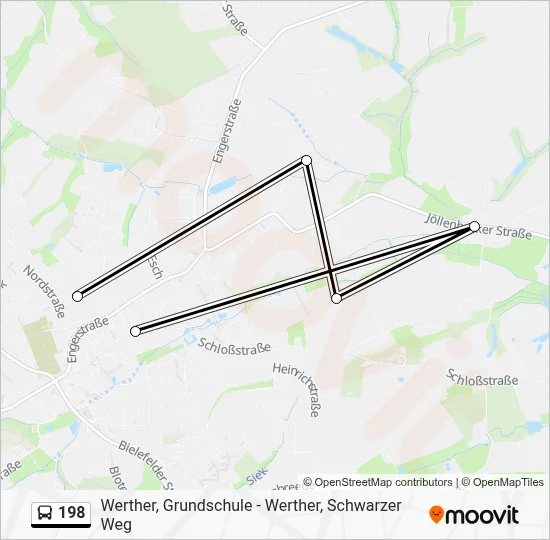 198 Bus Line Map