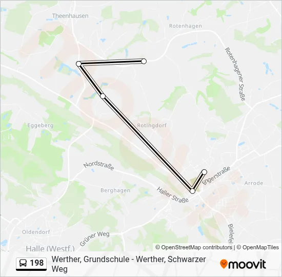 198 Bus Line Map