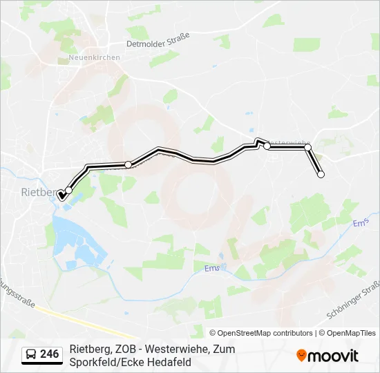 246 Bus Line Map