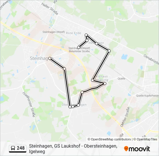 248 Bus Line Map