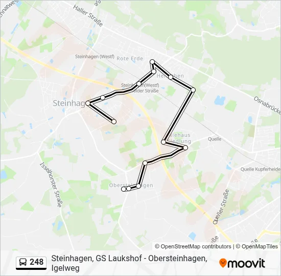 248 Bus Line Map