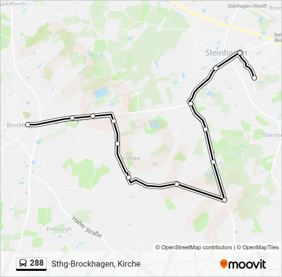 288 Bus Line Map