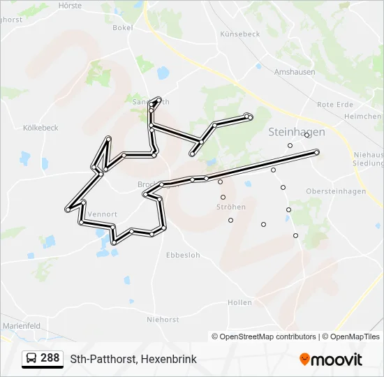 288 Bus Line Map