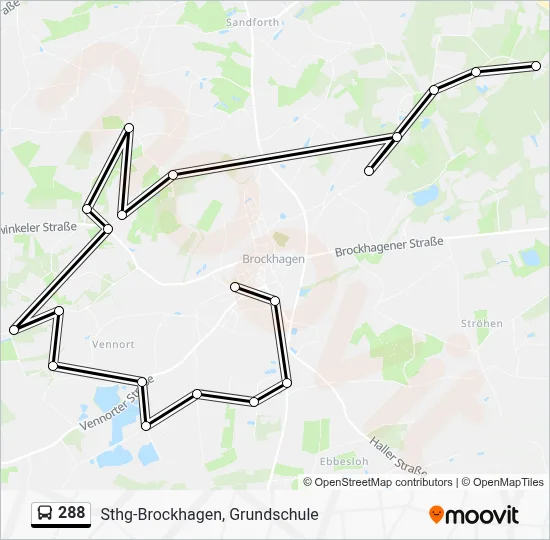 288 Bus Line Map
