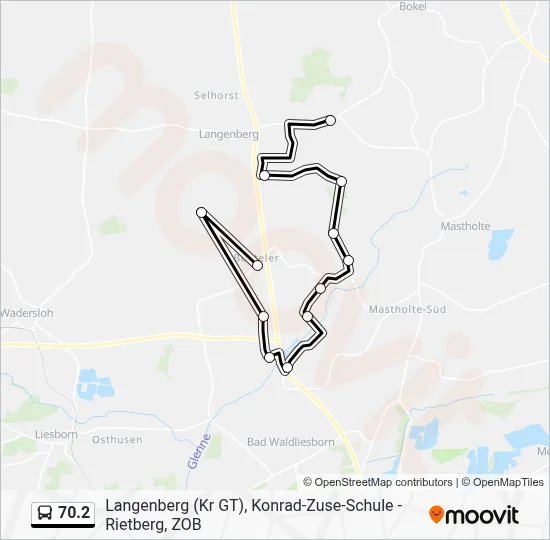 70.2 Bus Line Map