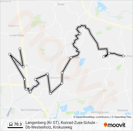 70.3 Bus Line Map