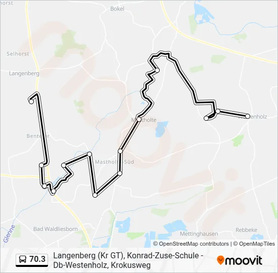 70.3 Bus Line Map