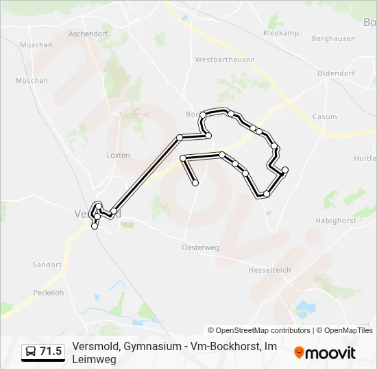 71.5 Bus Line Map