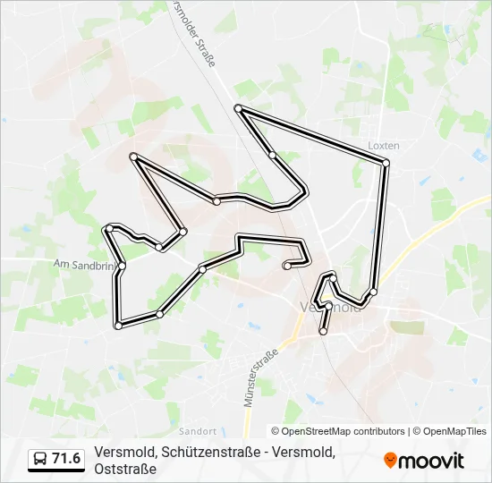 71.6 Bus Line Map