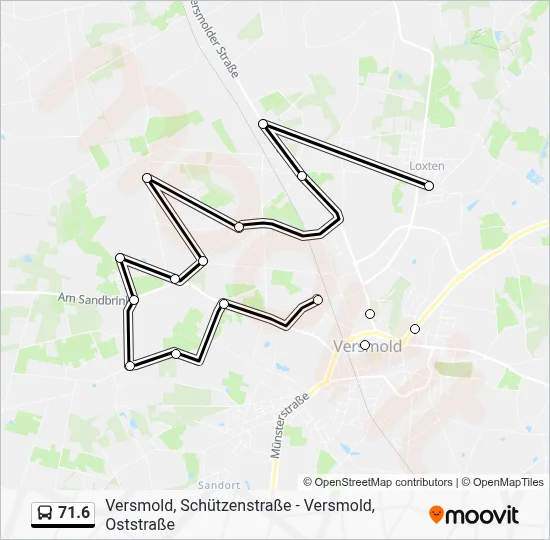 71.6 Bus Line Map