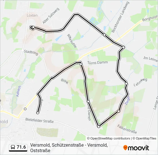 71.6 Bus Line Map