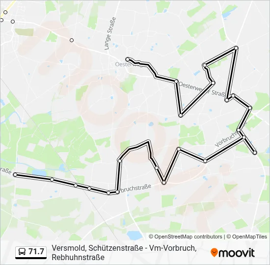 71.7 Bus Line Map