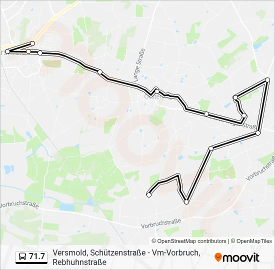 71.7 Bus Line Map