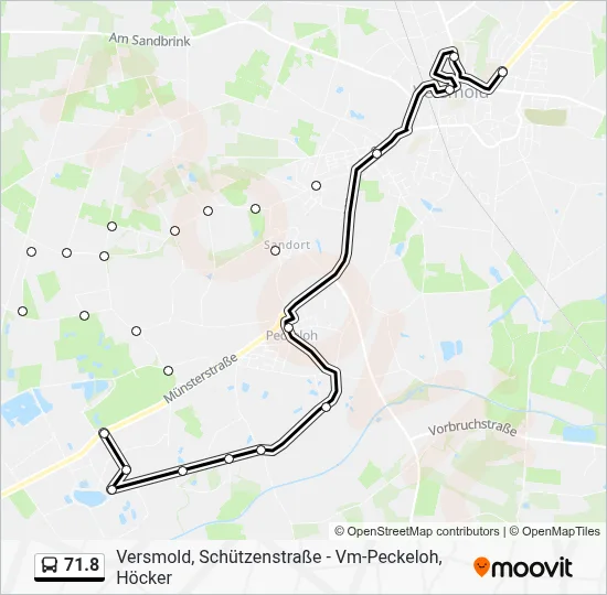 71.8 Bus Line Map