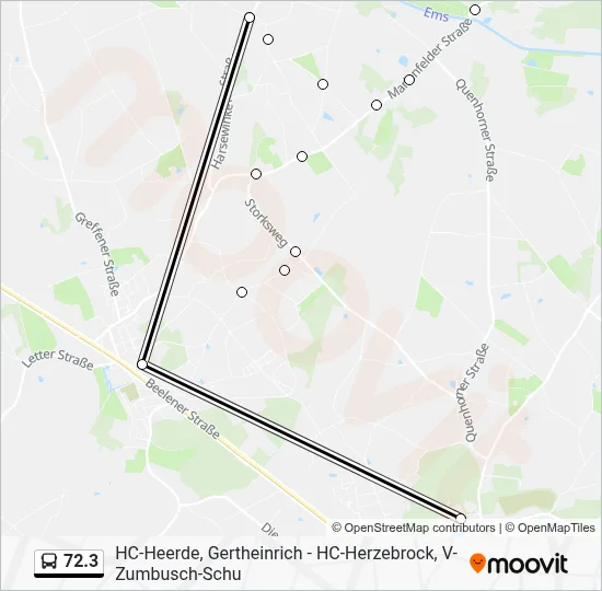 72.3 Bus Line Map