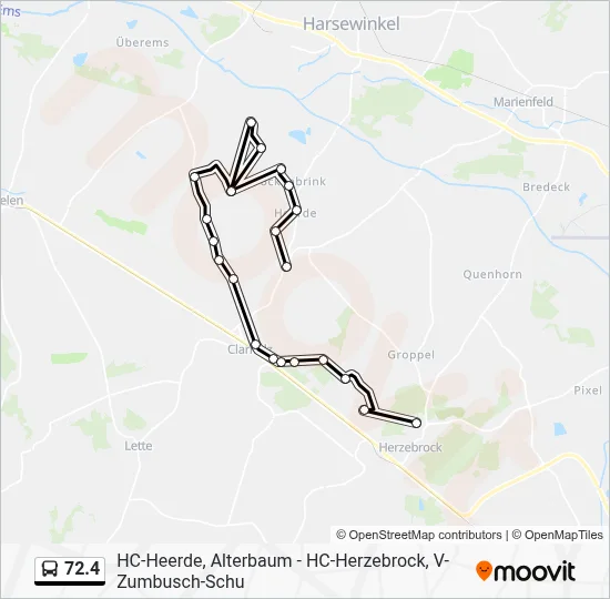 72.4 Bus Line Map