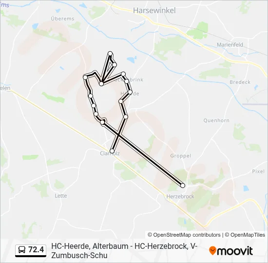 72.4 Bus Line Map