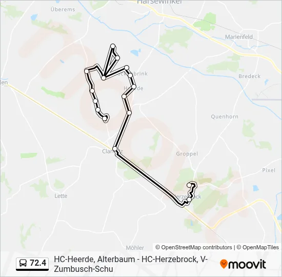 72.4 Bus Line Map