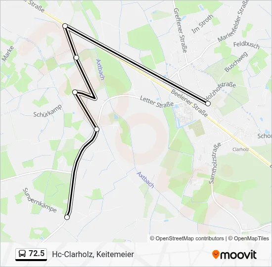 72.5 Bus Line Map