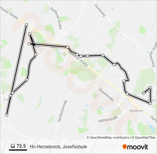 72.5 Bus Line Map