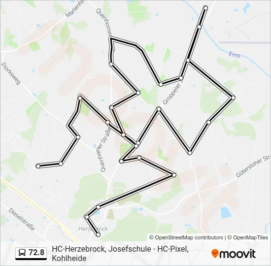 72.8 Bus Line Map