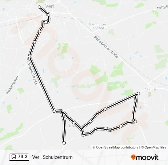 73.3 Bus Line Map
