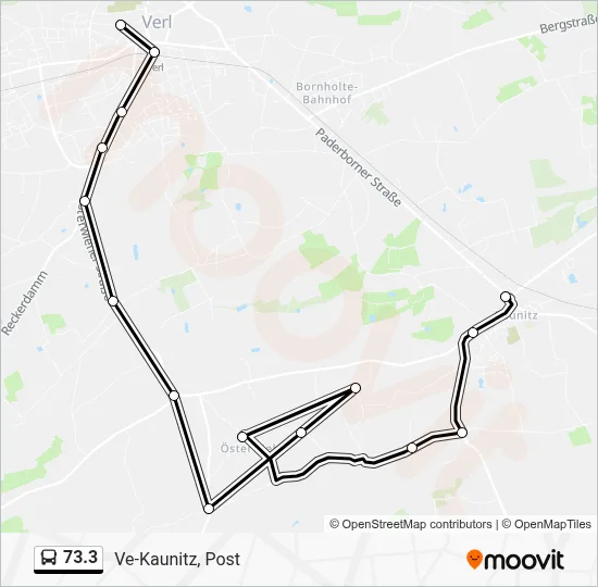 73.3 Bus Line Map