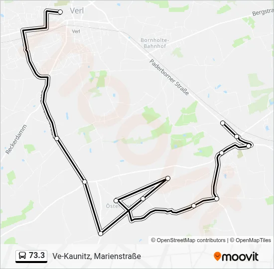 73.3 Bus Line Map