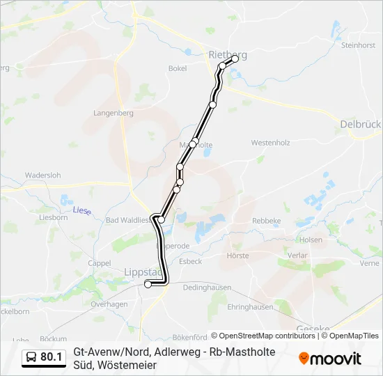 80.1 Bus Line Map