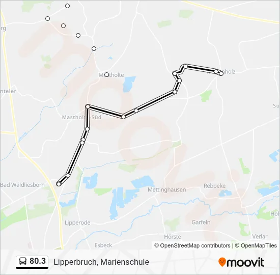 80.3 Bus Line Map